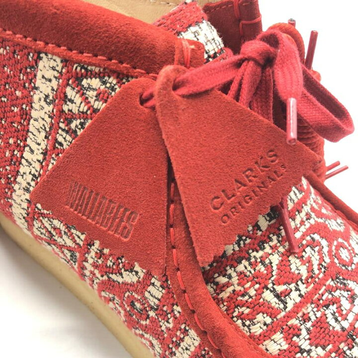 楽天市場】【中古】Clarks Wallabee Boot RED FABRIC チャッカブーツ 