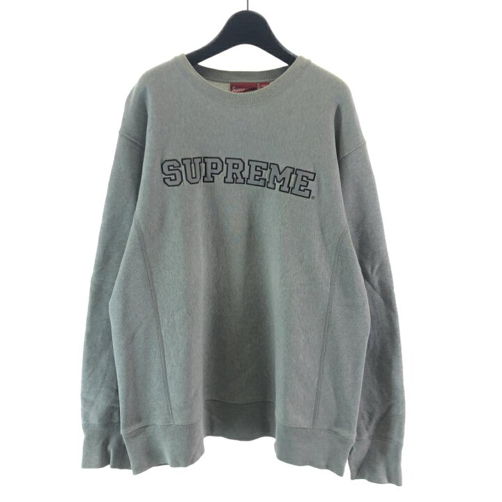楽天市場】【中古】90s Supreme ロゴクルーネックスウェット サイズL  