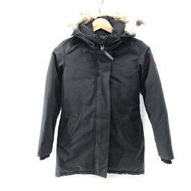 【中古】CANADA GOOSE VICTRIA PARKA ブラック XS 303LA　カナダグース[24]