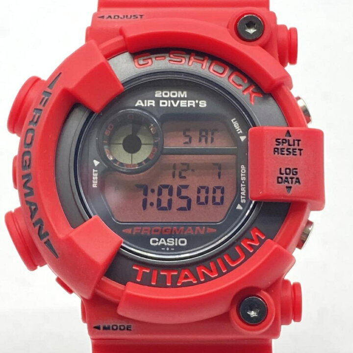 楽天市場】【中古】G-SHOCK DW-8200NT2-4JR フロッグマン 赤蛙復刻 