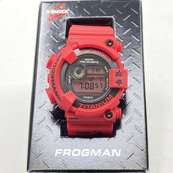 楽天市場】【中古】G-SHOCK DW-8200NT2-4JR フロッグマン 赤蛙復刻 