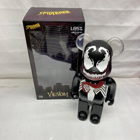 【中古】開封)BE@RBRICK Spider-Man 400％ VENOM LAST賞 ベアブリック スパイダーマン ヴェノム[22]