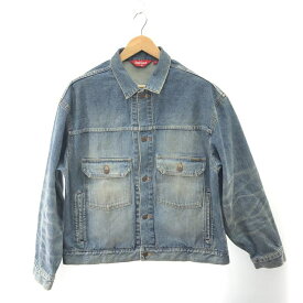 【中古】24AW WEEK1 Supreme Distressed Selvedge Trucker Jacket サイズM シュプリーム[91]