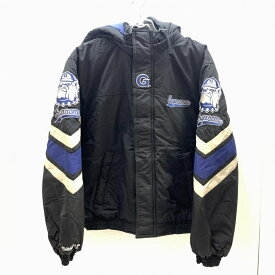 【中古】Supreme×Mitchell&Ness 24AW NCAA Hooded Stadium Jacket Black S　シュプリーム ミッチェルアンドネス[92]