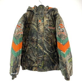 【中古】Supreme Mitchell & Ness 24AW NCAA Hooded Stadium Jacket　カモフラ　サイズS シュプリーム ミッチェル＆ネス フード付きスタジアムジャケット[17]