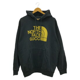 【中古】GUCCI×THE NORTH FACE 21SS Logo Print Pullover Parka　651724 XJDCM　XL グッチ[66]
