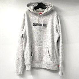 【中古】Supreme 20SS Motion Logo Hooded Sweatshirt サイズS グレー パーカー シュプリーム[17]