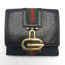 楽天市場】グッチ シェリーライン 財布（カラーブラック）の通販 
