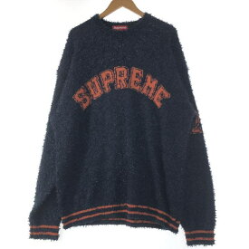 【中古】Supreme 25SS Texture Arc Sweater Navy L ネイビー シュプリーム[10]