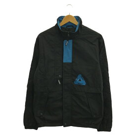 【中古】PALACE SUPPLEX SHELL JACKET サイズS ブラック ブルー パレス[17]