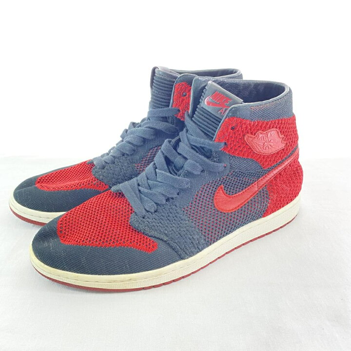 楽天市場】【中古】NIKE AIR JORDAN 1 RETRO HI FLYKNIT レッド 28.5cm 