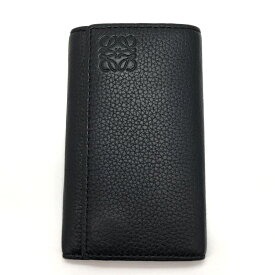 【中古】LOEWE 6連キーケース 412334 ブラック ロエベ[91]