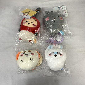 【中古】現状品)ちいかわ ミニマスコット 4体(ごきげんななかま・むちぽふシーサー・モモンガおくるみ・ハートに火をつけるうさぎ)[91]
