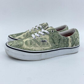 【中古】SUPREME × VANS SKATE ERA DOLLAR BILL GREEN スニーカー 28cm シュプリーム ヴァンズ[10]