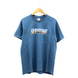 【中古】Supreme 23FW Gotham Tee M ブルー シュプリーム[10]