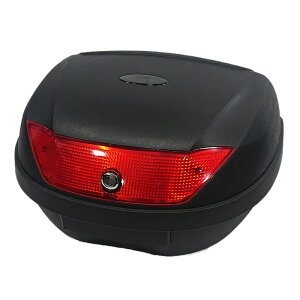 【着後レビューで特典A】バイク リアボックス 48L トップケース バイクボックス バイク用ボックス 着脱可能式 48リットル 大容量 原付 スクーター フルフェイス収納可能 ヘルメット入れ ###バ