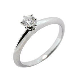 ★SALE【5jfb0394】ティファニー リング ソリティア 1PD Pt950 プラチナ ダイヤモンド 0.28ct 11号【中古】レディース