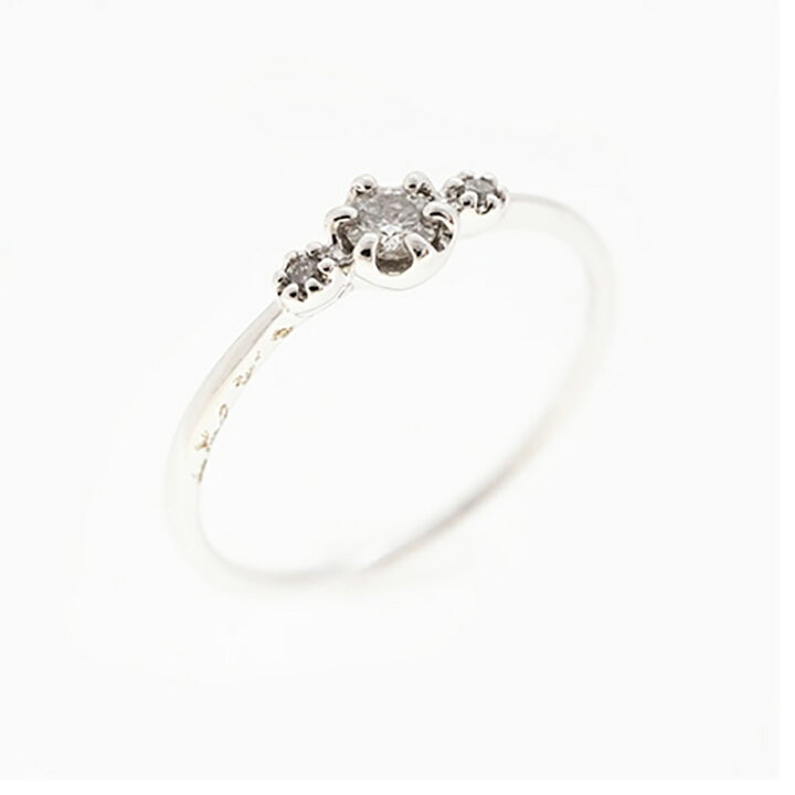 楽天市場】【ju265】ダイヤモンド リング/0.11ct/K10WG ホワイト  