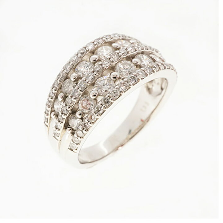 楽天市場】【ju288】ダイヤモンド リング/1.35ct/Pt900 プラチナ/未 