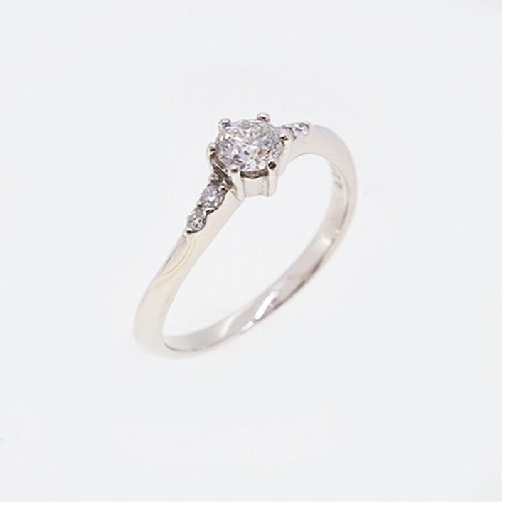 楽天市場】【ju322】ダイヤモンド リング/0.249ct/0.04ct/Pt900  