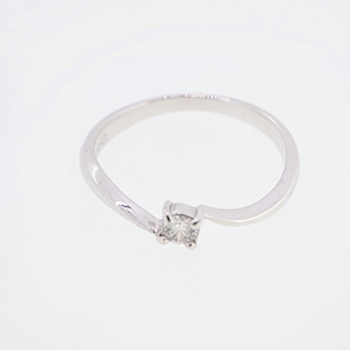 楽天市場】【jv383】ダイヤモンド リング/0.1ct/K10WG ホワイト  