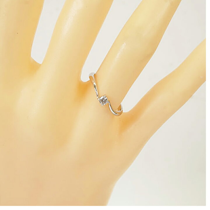 楽天市場】【jv383】ダイヤモンド リング/0.1ct/K10WG ホワイト  