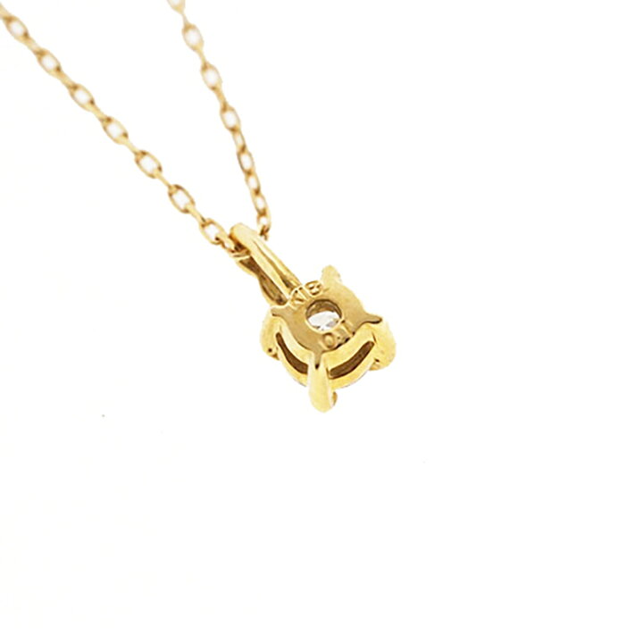 楽天市場】【jv481】ダイヤモンド ネックレス/0.1ct/K10YG イエロー 