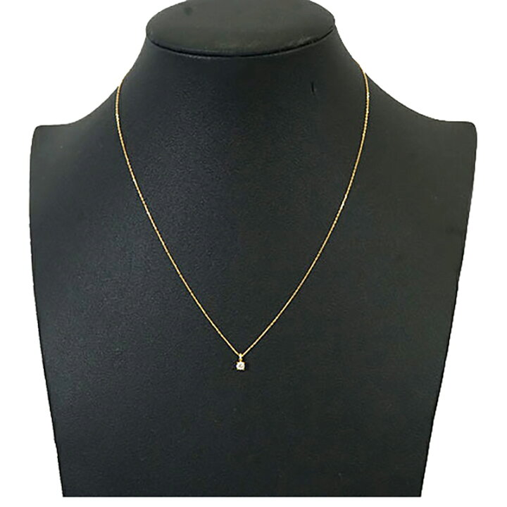 楽天市場】【jv481】ダイヤモンド ネックレス/0.1ct/K10YG イエロー 