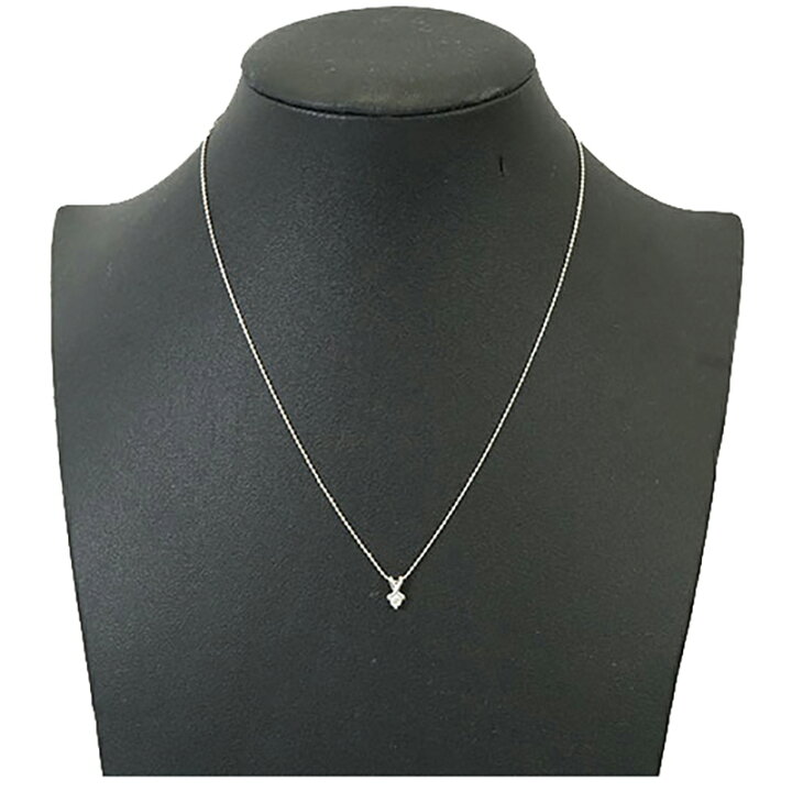 楽天市場】【jv522】ダイヤモンド ネックレス/0.083ct/K18WG ホワイト 
