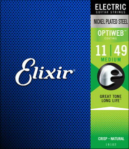 Elixir 19102 Medium (.011-.049) Optiweb GNT[ GLM^[pR[eBO