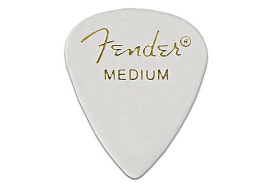 Fender CLASSIC PICKS 351 SHAPE Medium White フェンダー・ピック・ミディアム