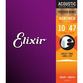 Elixir エリクサー アコースティックギター弦 16002 Extra Light(.010-.047)