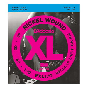 D'Addario ダダリオ エレキベース弦 EXL170 Regular Light .045〜.100