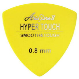 【ピック5枚セット】ARIA HYPER TOUCH Triangle P-HT01 080 YL 0.80mm Yellow アリア ピック トライアングル ギター ベース アコギ用