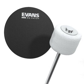 Evans エバンス バスドラム用パッチ EQPB1 ブラックナイロン シングルタイプ