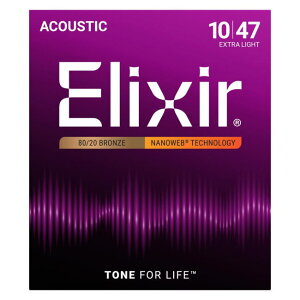 Elixir �G���N�T�[ �A�R�[�X�e�B�b�N�M�^�[�� 11002 Extra Light(.010-.047)