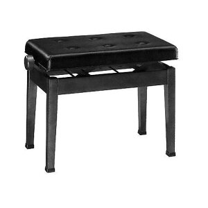 甲南 新高低自在ピアノ椅子 V60-S 黒塗【返品不可】【同梱不可】