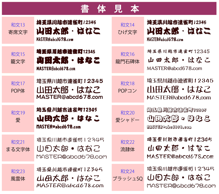 楽天市場】1行ゴム印【2号1文字】文字サイズ：約7mm（20point
