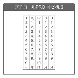 プチコールPRO12【既製品キャップ式】ネームタイプ