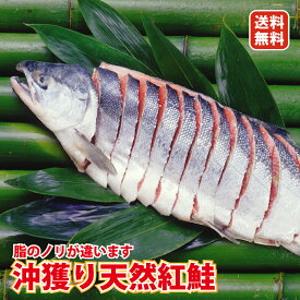 楽天スーパーセール 10％OFF 父の日 ギフト 送料無料 天然 紅鮭 2.5kg 姿 切り身 北海道 より 特別厳選 Aランク 鮭 の王様 送料無料 沖獲り 高級 プレミアム 箱入れ1本 一匹 一本 サケ シャケ しゃけ 海鮮 天然鮭 御中元 R1 冷凍 魚 食品 食べ物 グルメ 父の日ギフト