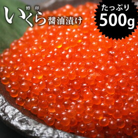 北海道釧路加工！いくら醤油漬け（鱒卵）500g イクラ ギフト お歳暮