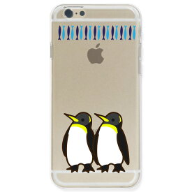 iPhone ケース クリア ペンギン兄弟 iphone13 iphone12 iphone8 iphone7 plus 7 plus 6 plus 6s x おもしろ かわいい スマホケース
