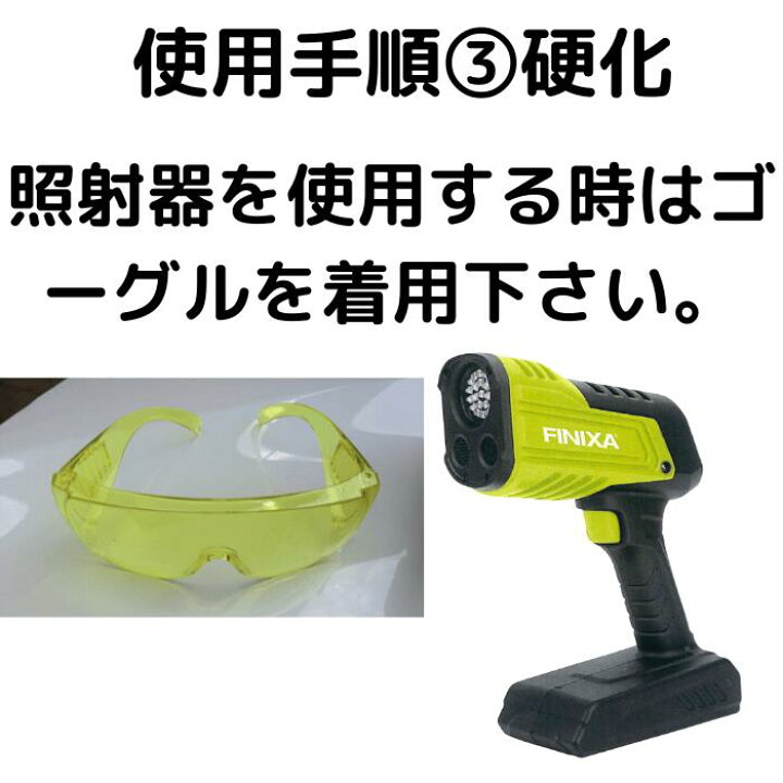 楽天市場】FINIXA フィニクサ UV硬化システム UVパテ UV硬化パテ 