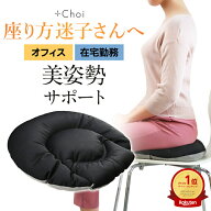 【在庫処分】骨盤 クッション 在宅勤務 オフィス用 プラスチョイ 骨盤座ぶとん ブラック【マーナ 骨盤 腰…