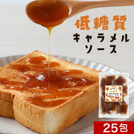 低糖質 キャラメルソース 375g(15g×25包) シロップ 個包装 ローカーボ ロカボ 糖質制限 ダイエット 小分け お菓子作り スイーツ ヨーグルト ホットケーキ パンケーキ 長期保管 送料無料 使いきりサイズ 衛生的 食品