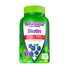 Vitafusion Extra Strength Biotin, 5000 mcg, 100 Count