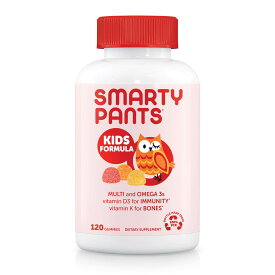 SmartyPants 子供用 オールインワン マルチビタミン オメガ3プラス ビタミンD 120錠