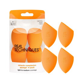 Real Techniques 4 Miracle Complexion Sponges Make Up Brush Set