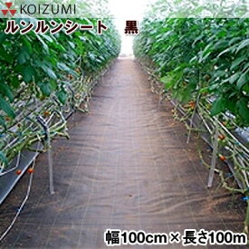 KOIZUMI (小泉製麻)　防草シート　ルンルンシート　黒　幅100cm×長さ100m