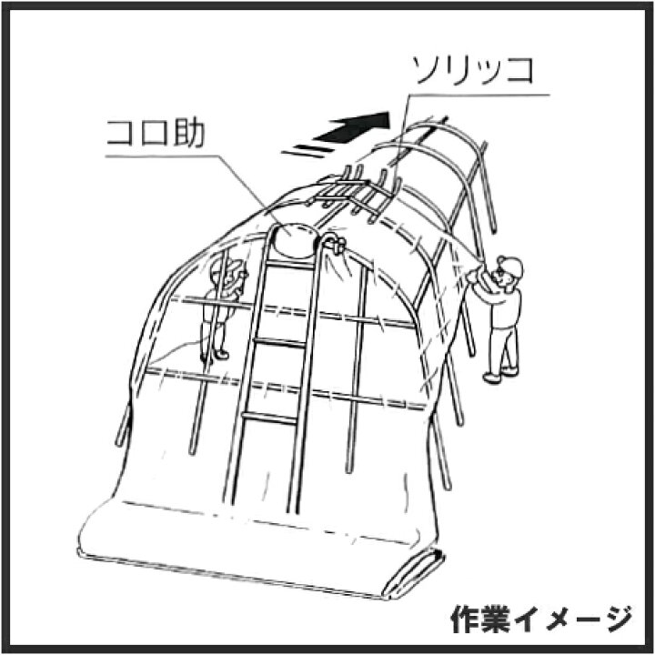 楽天市場】HARAX ハラックス コロ助セット ビニールハウス屋根の 